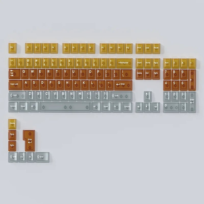 Y&D New Arrivals Dark Gradient Profile PC Keycaps for Gaming Keyboards, Compatible with Cherry MX Switches & Mechanical Keyboards, Contour Keycaps - Image 2